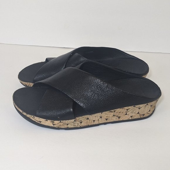 Fitflop kys leather slide sandals Clearance